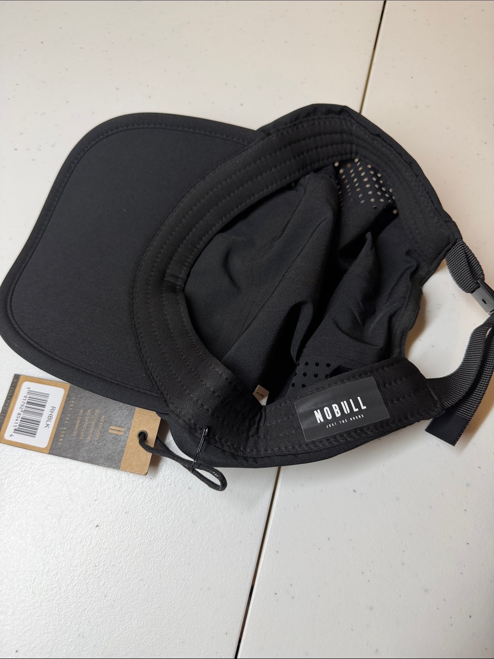NOBULL Black Logo Lightweight Performance hat, NWT - Picture 4 of 7